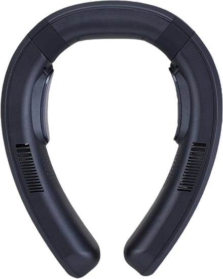 Nekventilator met Koeling - Draagbare Ventilator - Persoonlijk Comfort - Halfgeleider Koeling Verwarming - 10000 mAh Batterij - Donkerblauw