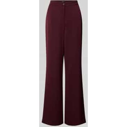 Stoffen broek met knoop- en ritssluiting
