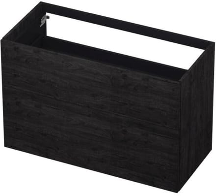 INK - Onderkast 2 Laden Push To Open 65cm Hout Decor - 1000x450x650 Mm - Houtskool Eiken