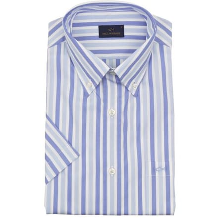Paul & Shark Overhemd Vario Stripe Blauw-Lichtblauw / male