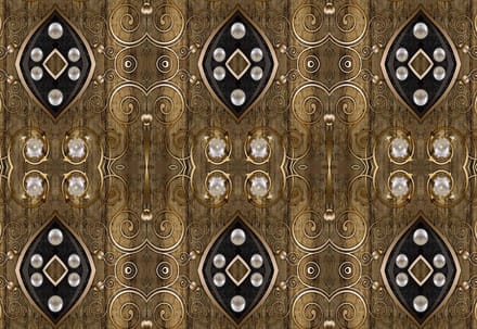 Fotobehang Luxury Pattern Pearls | XL - 208cm x 146cm | 130g/m2 Vlies