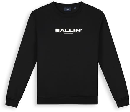 Ballin Amsterdam - Heren Regular fit Sweaters Crewneck LS - Black - Maat S