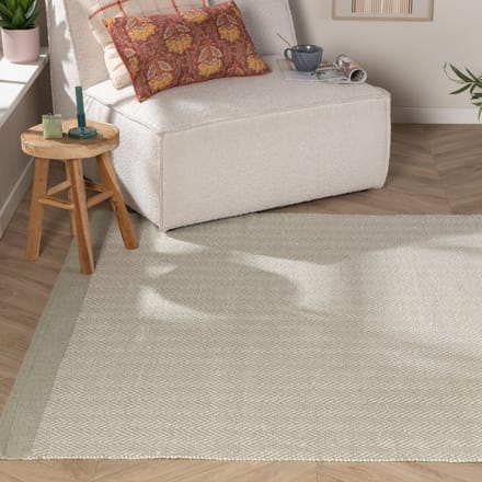 Fraai Wollen vloerkleed - Zula Mint - 160x230cm