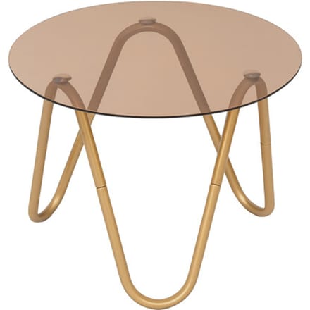 Leitmotiv - Side Table Ventana Rond - Bruin - 50x50x35 cm