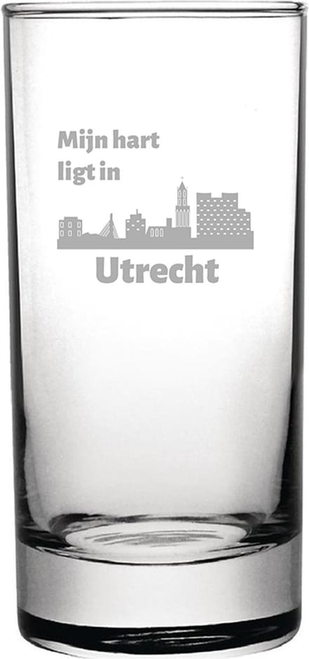 Gegraveerde longdrinkglas 28,5cl Utrecht