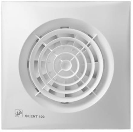 Soler & Palau Silent-100 CHZ Badkamerventilator 100mm - Met Timer en Vochtsensor - 95 m³/h - Stil