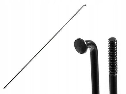 SLE Spokes - Stalen Spaak - 262mm - Zwart - Anticorrosie