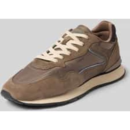 Sneakers van leermix model 'City'