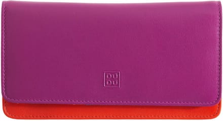 DuDu Canarie Portemonnee RFID-bescherming Leder 17.5 cm - Dames - Horizontaal - fuchsia
