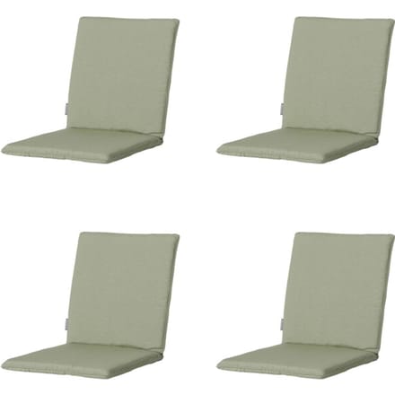 Madison - Stapelstoelkussen Panama sage - Ca. 97x49 cm - Set van 4