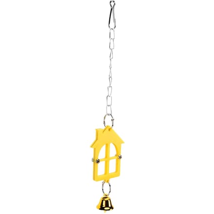 Miroir suspendu pour oiseaux, Anti-éclatement, cage à oiseaux mignonne, jouet avec cloche pour perruche, calopsitte white