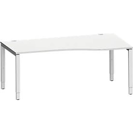 Schäfer Shop Genius bureau MODENA FLEX, aanbouw rechts, B 1800 mm, lichtgrijs