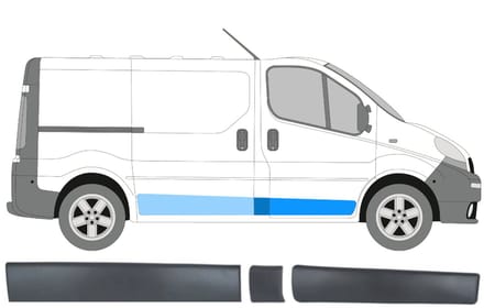 Sierlijsten set voor Renault Trafic 2001-2014 / Rechts