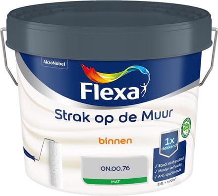 Flexa - Strak Op De Muur Binnen Mat - On.00.76 - Mengverf - 2,5 L