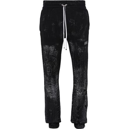Amiri gebarsten kleurstof logo zwarte joggingbroek