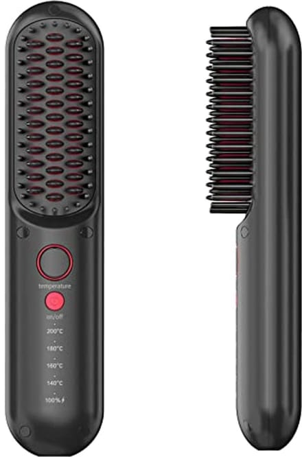 Draadloze Stijltangborstel - Roze - Mini - Draagbare Haarstijlborstel voor op Reis