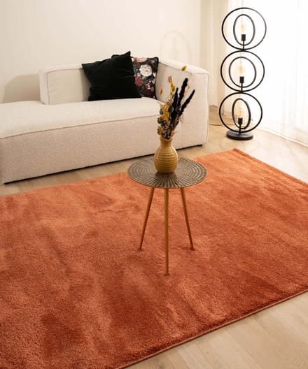 Velours vloerkleed - Flair terracotta 80x150