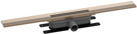 Easy drain R-line Clean Color douchegoot 120cm brushed bronze