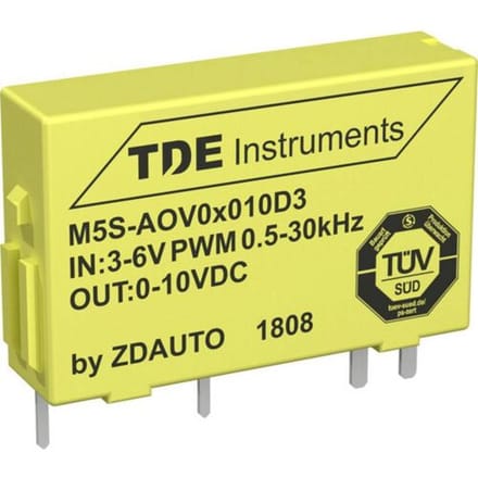 ZDAuto I/O module AOA03020D3A Aansluiting: soldeerpennen · Schakelspanning (maximaal): 30 V/DC · Schakelstroom (maximaal): 30 mA · Voedingsspanning: