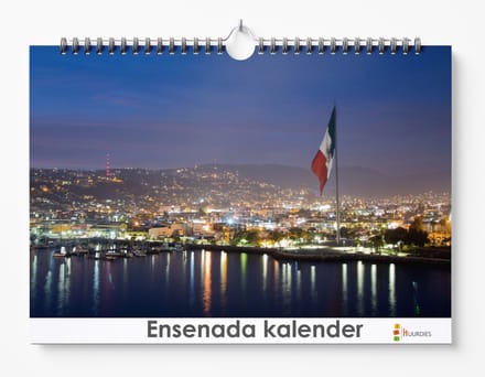 Ensenada kalender 35 x 24 cm | Verjaardagskalender Ensenada | Verjaardagskalender Volwassenen