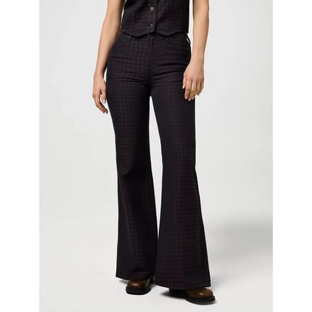 Wrangler 70s Flare Fit Broek Zwart 27 / 34 Vrouw