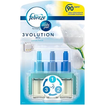 Febreze 3volution Cotton Fresh navulling - 20ml