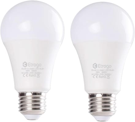 LED Gloeilamp met Twilight Sensor - 10W E27 - Energiebesparend tot 100W