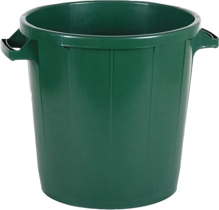Ronde Afvalemmer met Deksel 15 Liter Grijs