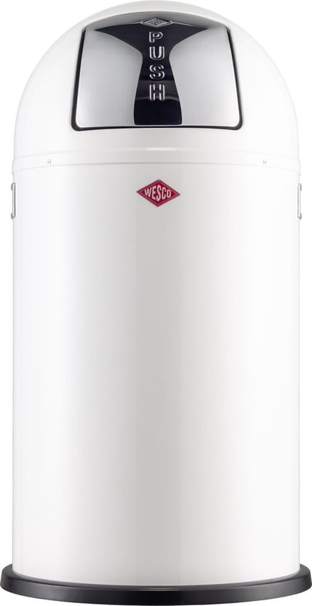 Wesco Pushboy Prullenbak - Afvalbak Wesco - 50 Liter - Wit