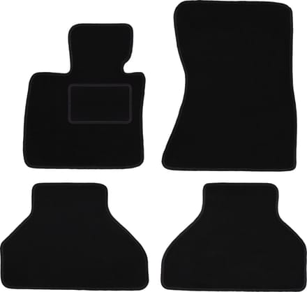 Zwarte velours vloermatten voor: BMW X6 E71 SUV (2008-2014)