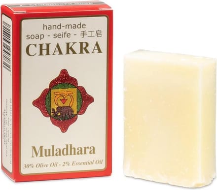Zeep 1e Chakra Muladhara, met patchouli
