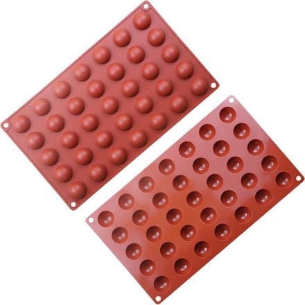 ProductGoods - Siliconen Bakvorm Halve Bollen - Halfrond Rond - 35 Stuks/Bollen - Bakvormen