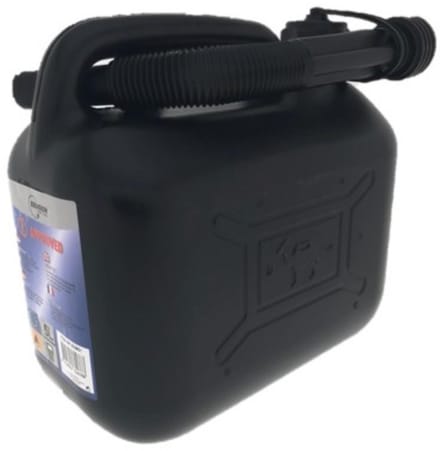Benson Jerrycan met tuit - 5 liter - versterkt polyethyleen - zwart