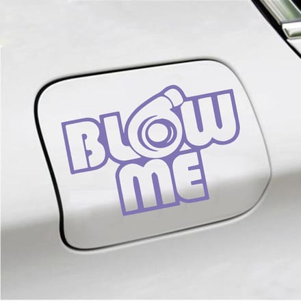 Bumpersticker - Blow Me - 10,1 X 14,8 - Paars