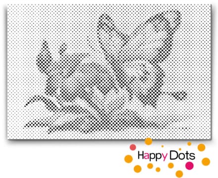 HappyDots DOT Painting Vlinders 07 - 40x60cm