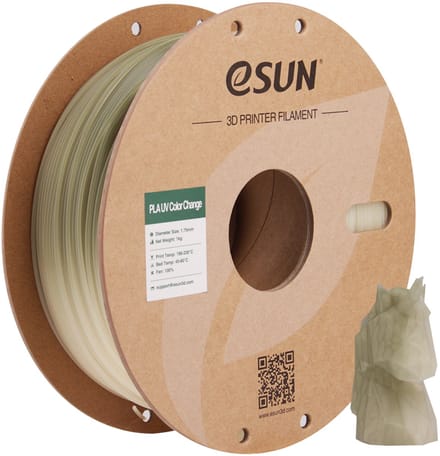 eSun PLA-UV Color change Groen / Green 1 kg - 1.75mm - 3D printer filament