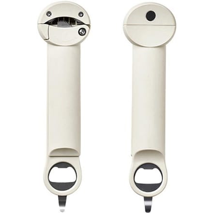 Ouvre-bouteille multifonctionnel Ouvre-boîte rétractable avec dos magnétique Pince réglable pour couvercle de bocal white