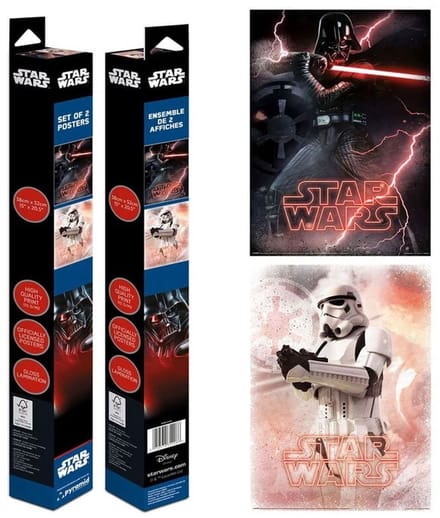 Star Wars Darth Vader - Stormtrooper - 2er Set Unisex Poster - meerkleurig - Standard