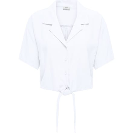 JDY - JDYCAYA LINEN S/S KNOT SHIRT WVN DIA - Dames - Blouses