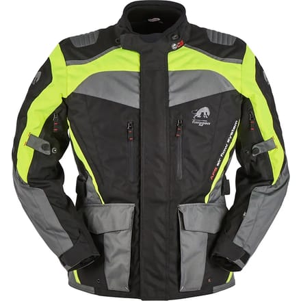 Furygan Apalaches Jas Zwart Fluo Geel - Maat M - Jas