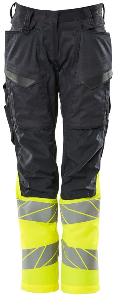 Mascot Accelerate Safe Broek met kniezakken 19678-236 - donkermarine/hi-vis geel - C56 - 82