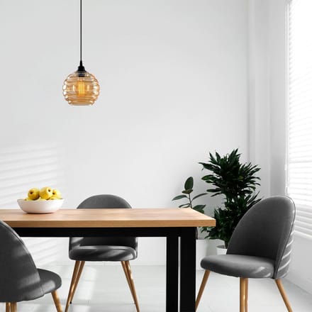 Opviq Hanglamp Gold 010, goud-transparant, glas, Ø 20 cm