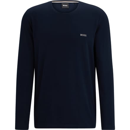 Shirt met lange mouwen en labelstitching, model 'Mix&Match'