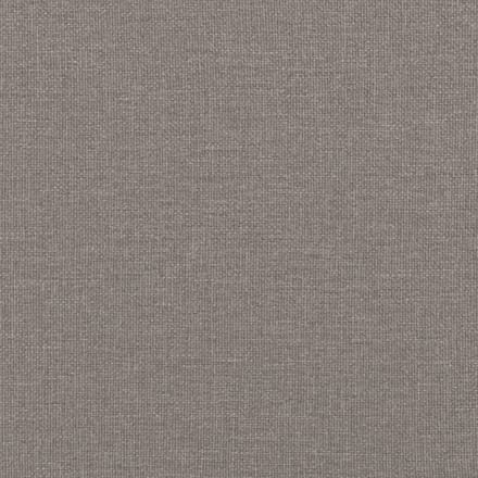 vidaXL - Boxspring - met - matras - stof - taupe - 90x200 - cm