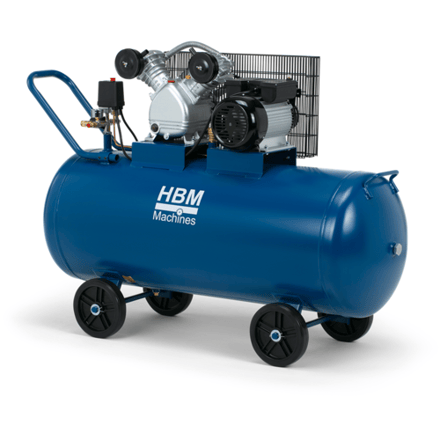 HBM Snaaraangedreven Compressor 200 Liter ( 320 l/min)