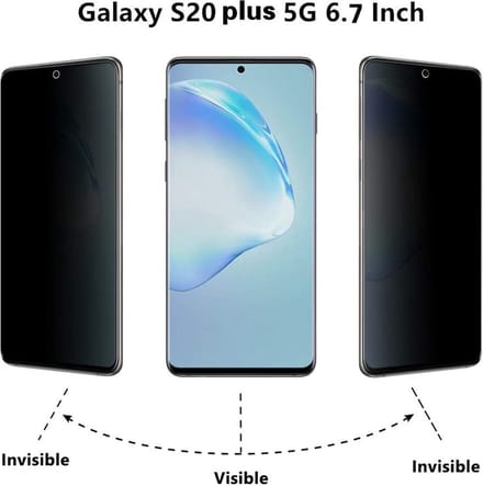 Geschikt voor Samsung Galaxy S20 Plus Anti Spy tempered glass - Privacy Screen Protector