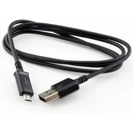 Zwart 1 st. Micro USB-kabel Oplaadkabel Smartphones 1m voor Samsung Galaxy S3 S4 HTC WFR