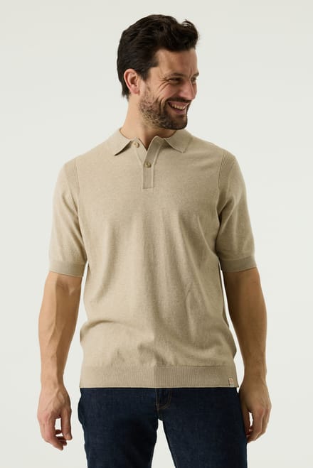 Pilot Heren Polo Bruin - Maat XL