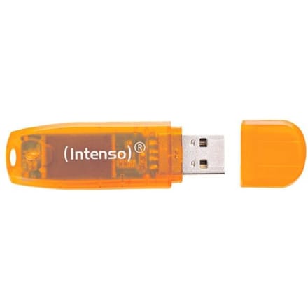 Intenso Rainbow Line USB-stick 64 GB Oranje (transparant) 3502490 USB-A 2.0