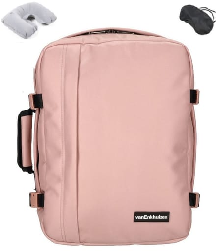 Handbagage Rugzak 40×30×20 – Cabin Bag / Underseater – Past Onder Stoel – Roze